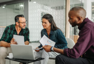 Advisors working